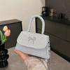 2025 new sweet bow niche foreign sense simple high value shoulder messenger bag temperament small square bag women