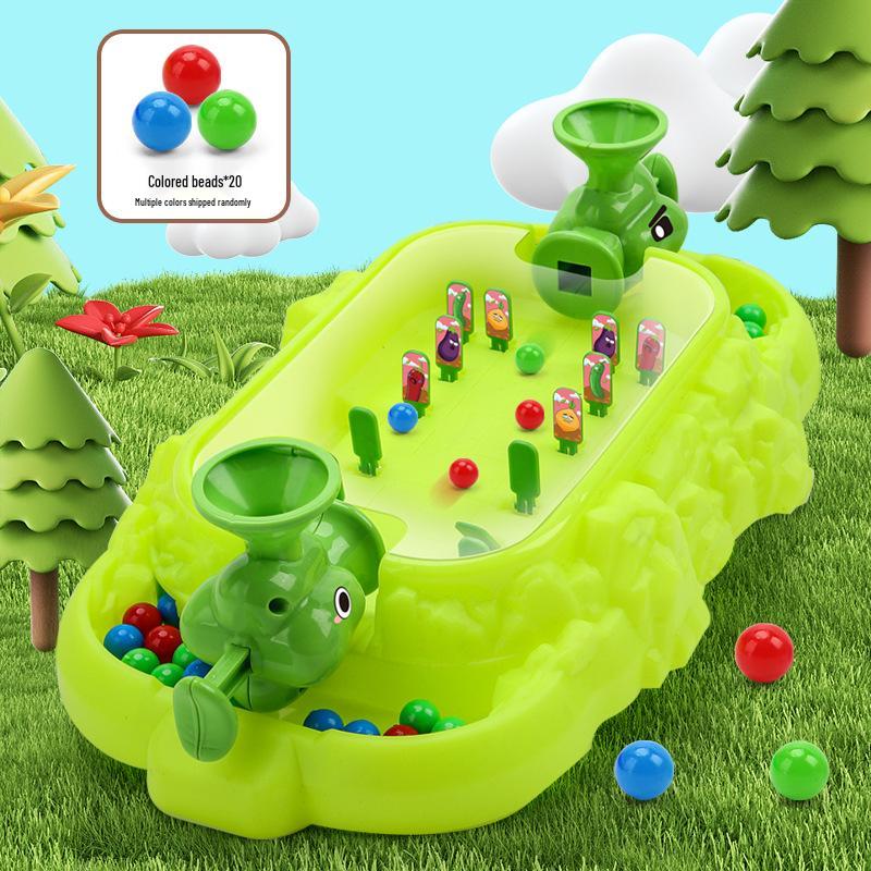 Children's Pinball Double Shooting Game Machine - Elastic Toy for Concentration Training