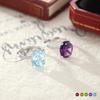 S925 Silver Natural Amethyst Topaz 10 * 12 Oval Redeen Ring Mingyuan Style Fashion Gift