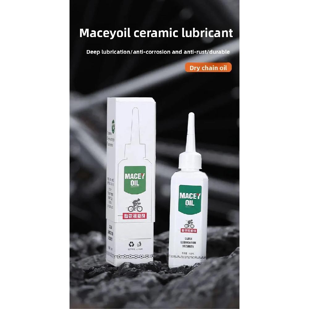 100ml MACEY Ceramic Dry Chain Oil Bicycle Mountain Road Bicycle Lubricant Transmission Maintenance Agent Cycling Accessories