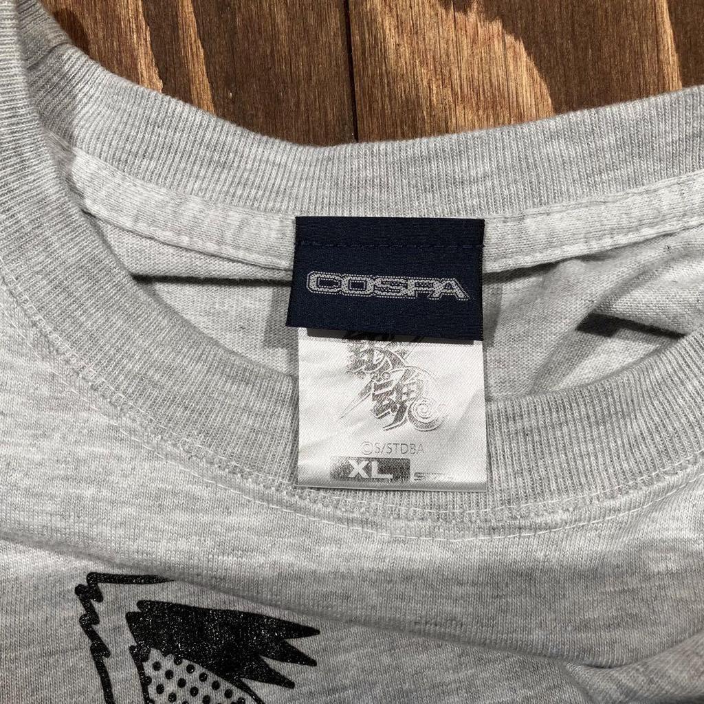 [USED] Rare COSPA Gintama T-shirt, Cat Character, XL, Anime, Gray
