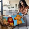 The Lion King Pillow Covers Cartoon Sofa Decorative Home Double-Sided Printing Short Plush Cute Cushion Cover