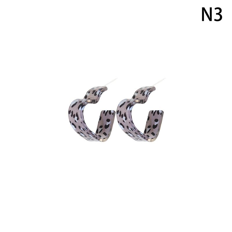 Europe And The United States  Charm Leopard Heart-Shaped Earrings Female Sexy  Girl Party Accessories Holiday Jewelry