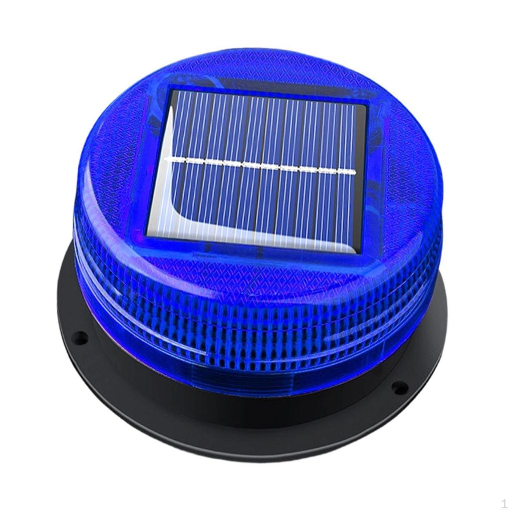 Solar Strobe Light for Car Warning Marine Trucks Crane Tower