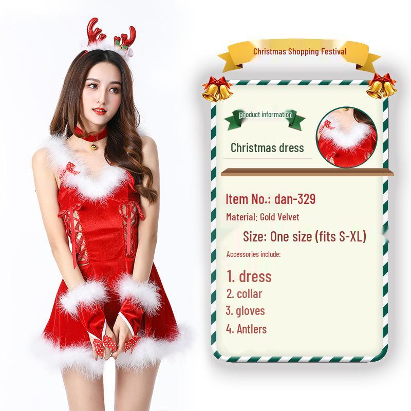 2023 Weihnachtsmann Weihnachtskostüm und Cosplay-Outfit-Set