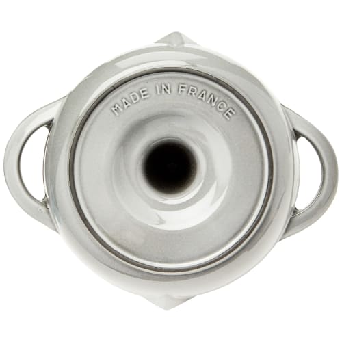 Staub Vertical Chicken Roaster 24cm, Gray, Enamel Cast Iron Oven Dish for Roasting Chicken and Grilling [Official Japanese Product] (Product Number: 4