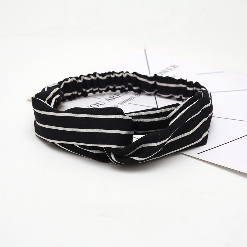 Women Girls Summer Bohemian Hair Bands Print Headbands Retro Cross Turban Bandage Bandanas HairBands Hair Accessories Headwrap