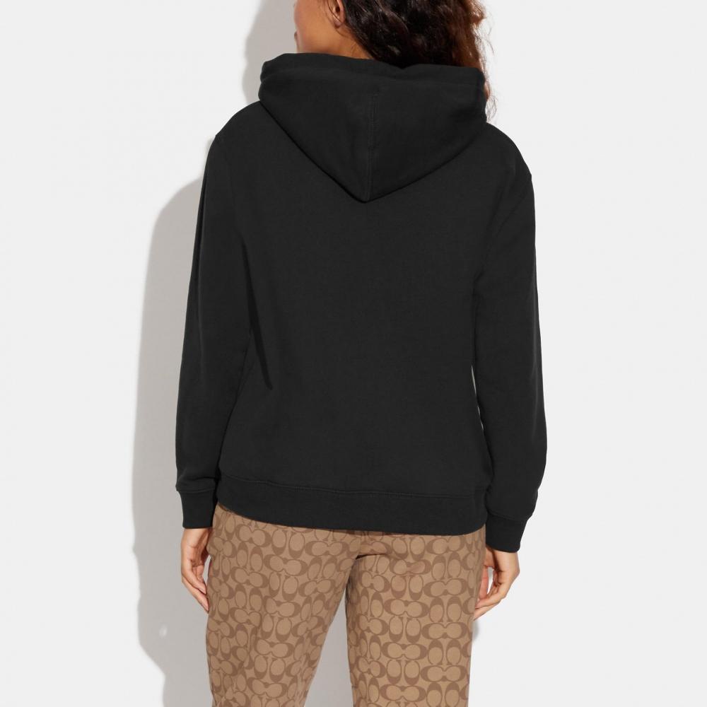 Coach Signature Hoodie Black