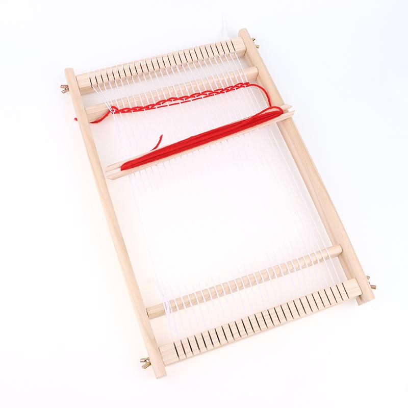Wooden Multi-Craft Weaving Loom Set Warp ?Frame ?Loom Heddle Bar For Weave Board Weaver Tapestry Kids Beginner