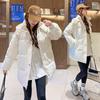 Meilade Women's Winter Korean Style Mid-Length Petite Down Cotton Coat - Thick Loose Fit Bread Jacket