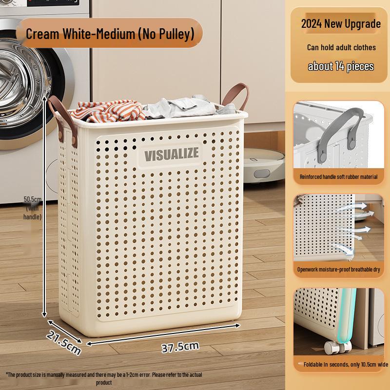 Foldable Laundry and Toy Basket for Bathroom and Kids