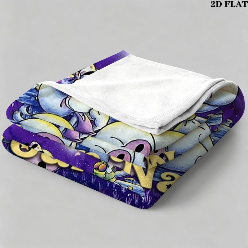 1PC Diddl Custom Name Patterned Flannel Blanket Suitable For All Seasons for Home Decor Warmth and Comfort Gifts Holiday Present
