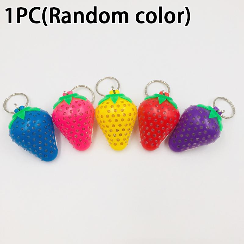 Cartoon Led Light-Up Keychain Creative Bag Charm Light-Up Toy Gift Mini Flashlight