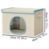 Cooling Outdoor Cat House Dog Nest with 6 Ice Packs Cooling Puppy Cave for Pet Parents Trainers Animal Lovers Apartment Home