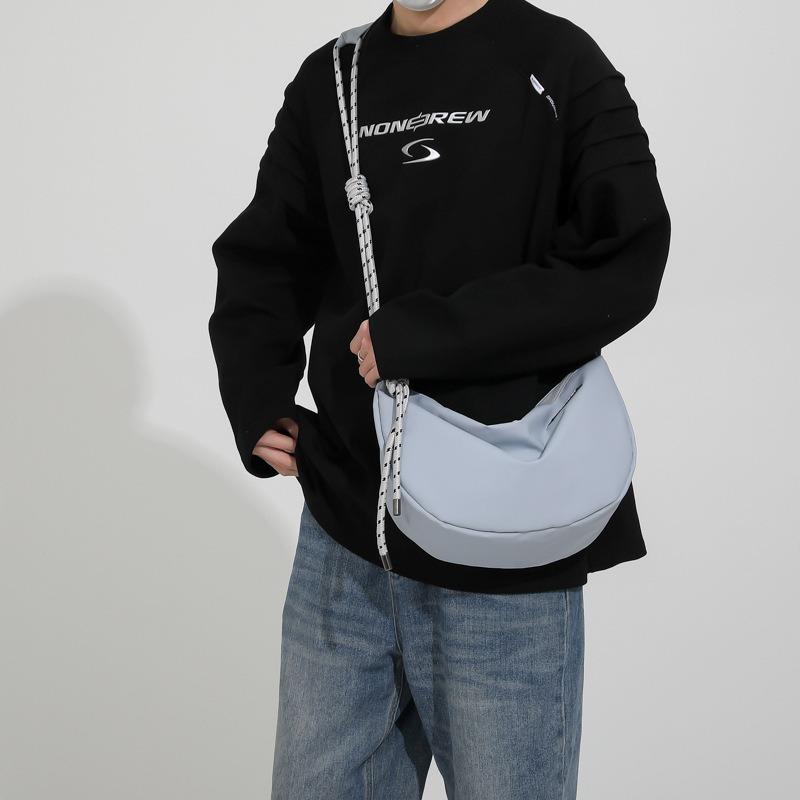 Men's and Women's Nylon Cloth Bags, Student Shoulder Crossbody Bags, Lightweight Couple Leisure Backpacks