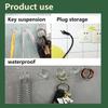 30 PCS Clear Adhesive Wall Hooks - Transparent Acrylic, Reble & Non - Marking. Ideal for Kitchen, Bath, Bedroom & Office