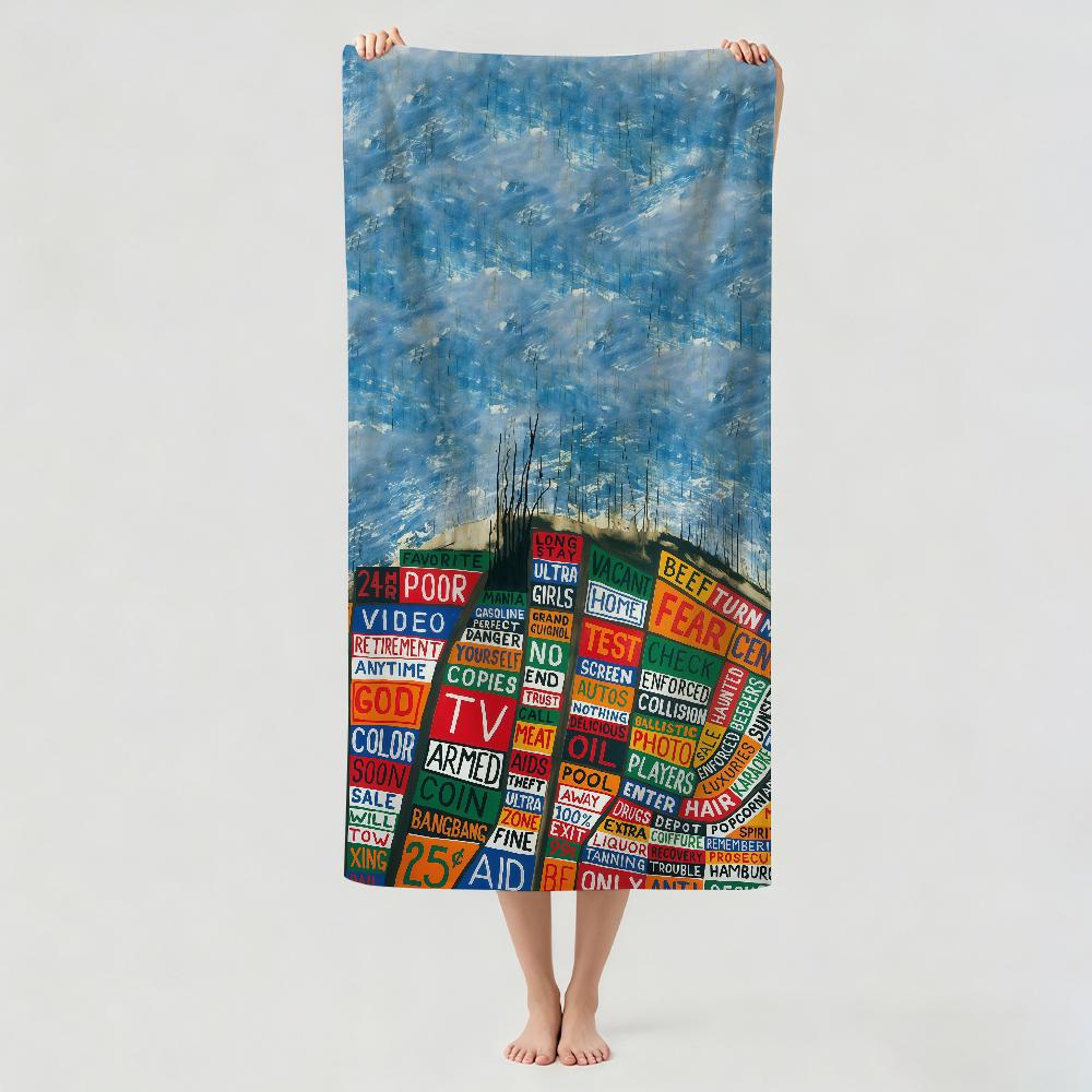 Rock band R-RADIOHEAD Towel Drying Bath Towel Applicable To Light Swimming Camping Yoga Beach Out