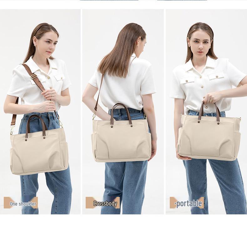 Damen Laptop Schultertasche - Große Kapazität 15,6" Aktentasche Tote