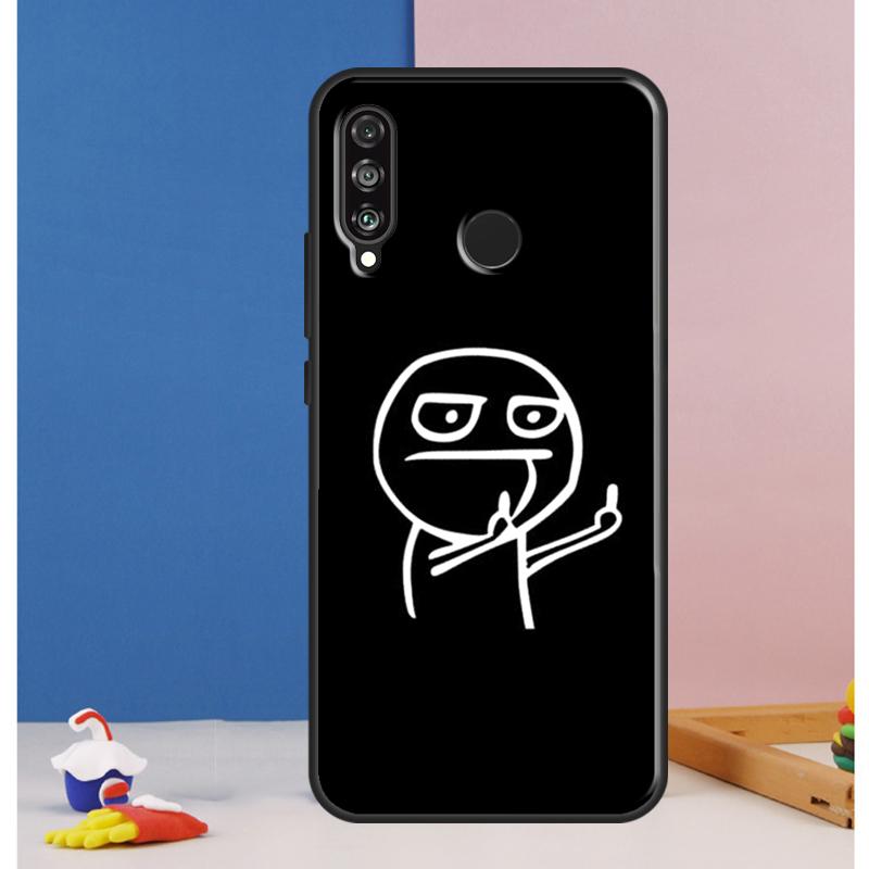 Funny Man Middle Finger Case For Huawei Nova 10 9 SE 8i 11i 12i 12s Y60 Y61 Y70 Y90 Y72 Y73 Y91 P60 Pro P30 P40 Lite