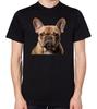 Französische Bulldogge T-Shirt Herren Damen Unisex Oberteil Französischer Hund