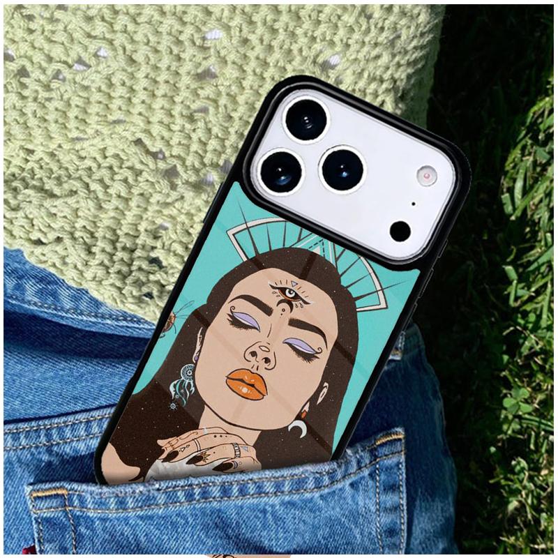 Hippie Grunge Art Phone Case Cover Compatible with for IPhone 17air 16e 15 14 13 12 11Pro Max 17 Air
