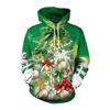 Christmas Tree Xmas Santa Snowman Hoodie Men Autumn Winter 3D Print Long Sleeve Pullover Streetwear Clothing Tops High-quality