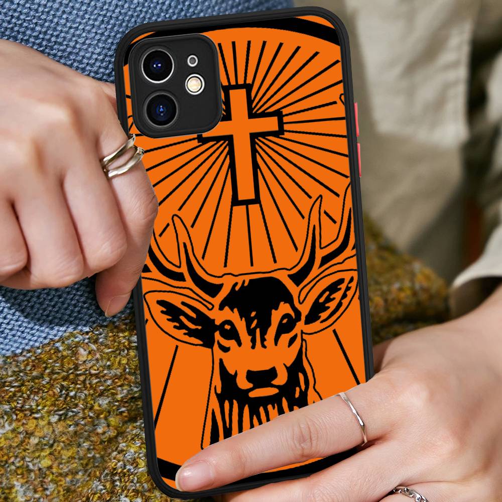 Hi J-Jagermeister Logo Phone Case For IPhone 16 15 14 Plus 15 13 12 11 Pro Max X XS MAX Matte Cover