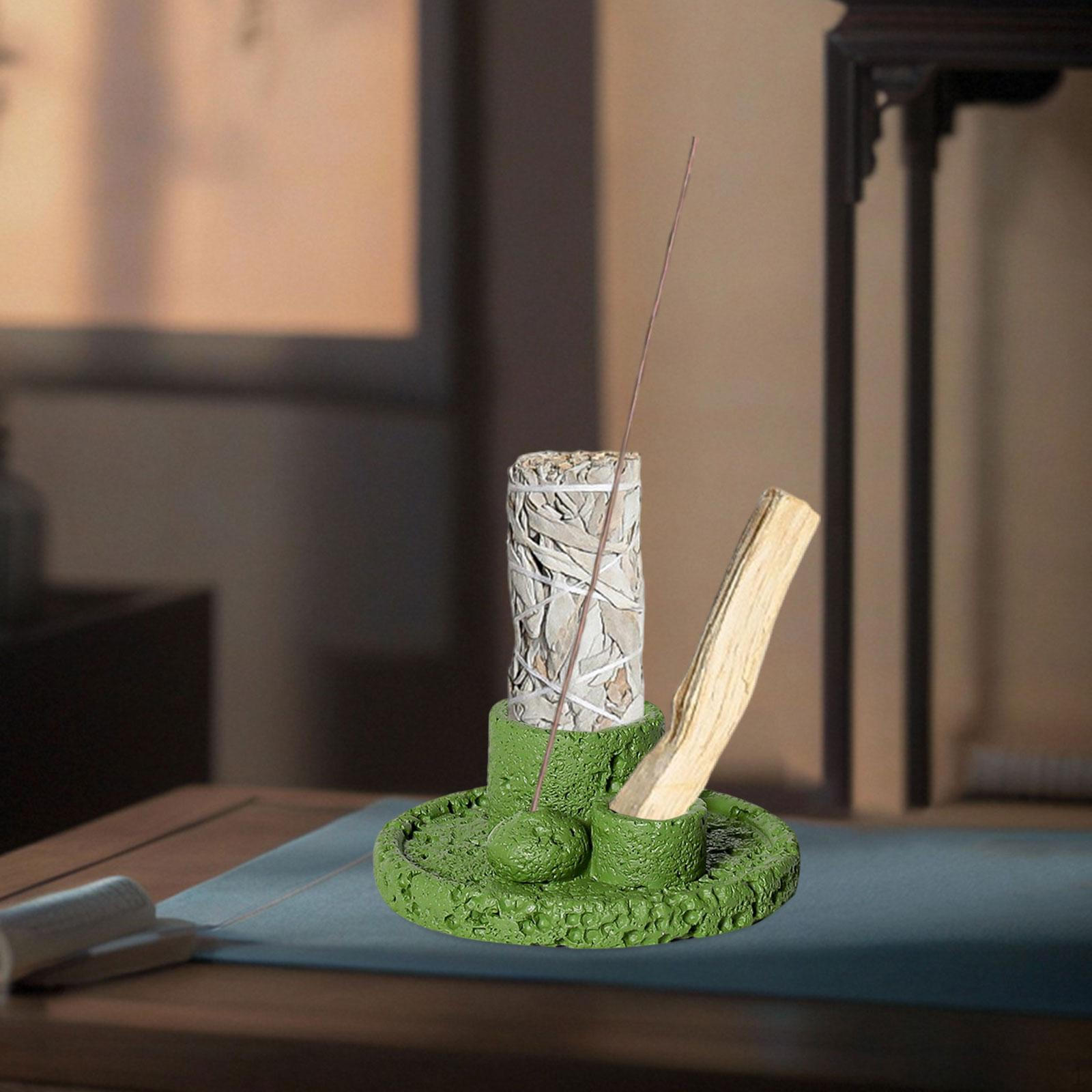 

Подставка для Пало Санто Подставка для благовоний Домашний аромат Современная кадильница для камина Столовая зелёный