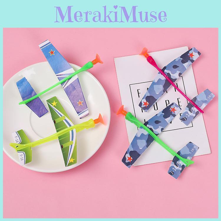 Educational Plastic Airplane Kit With Elastic Launch Mechanism For Parentchild Activities