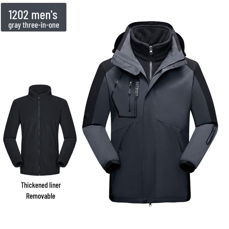 Unisex 3-in-1 Waterproof & Insulated Hiking Suit with Custom Logo