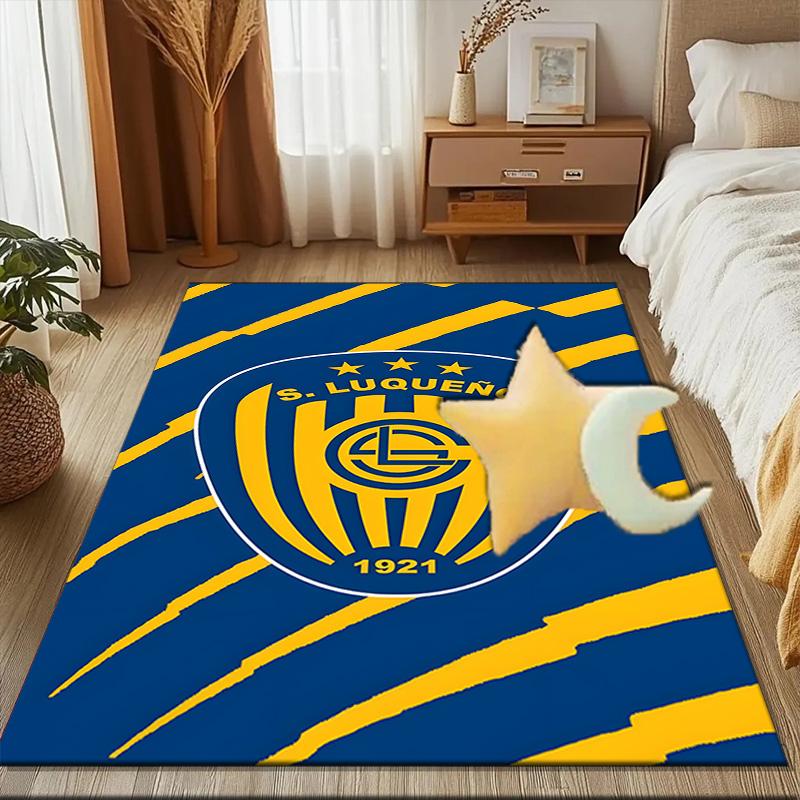 Luqueno Club Emblem Rug Game Carpet, Floor Mat for Bedroom Living Room Entryway Rug, Home Decor Idea Gift for Christmas Birthday