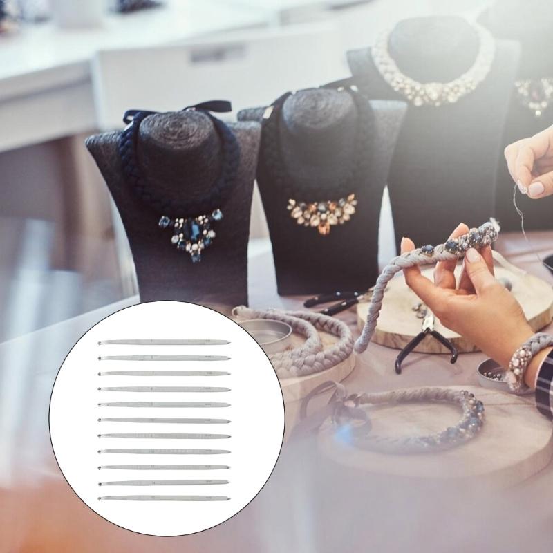 Artistic Crafted Beading Needle Sculpting Tool Carbon Steel Beading Needle Carving Tools for Jewelry Making and Crafting