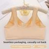 Plus Size Bra for Mature Women Front Closure Thin Tank Top Bra Wireless Mom Bra Comfortable Supportive Full Coverage Everyday Underwear