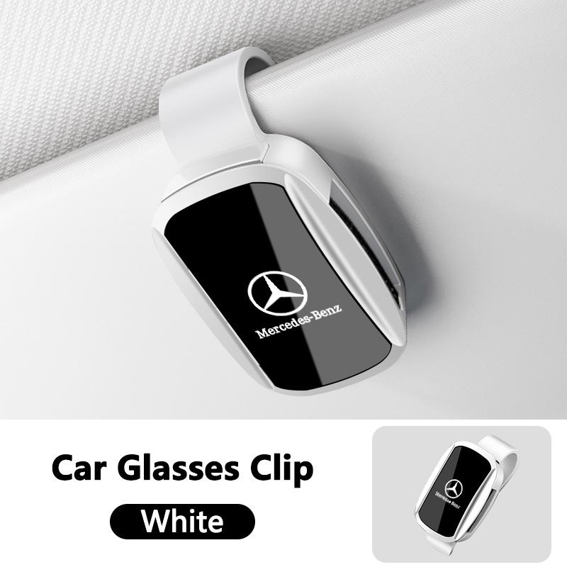Car Sunglasses Clip Sun Visor Glasses Holder for Mercedes Benz B/C/E/S Class A Class C200L GLC GLK New CLA GLA Auto Accessories