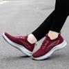 Women's shoes wide instep casual walking shoes couple sports tide shoes flying woven mesh breathable lightweight mother shoes elderly shoes