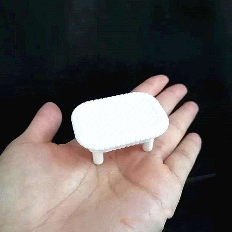 Small White Table Over The Family Sofa Chair Simulation Rattan Chair Living Room Furniture Furniture Doll Recliner Accessories 2