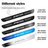 4pcs Car Stainless Door Sill Strip 3D Metal Brushed Black Threshold Sticker for Jaecoo J6 J7 J8 PHEV
