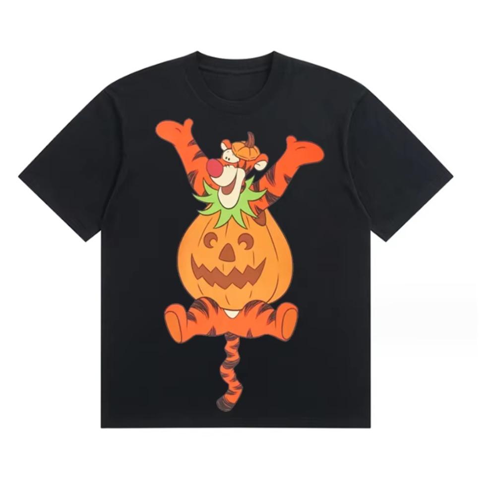 

Disney Winnie The Pooh and Tigger Halloween Anime TShirt Unisexs and Womens Summer New Fashion Cotton Top Soft and Breathable S