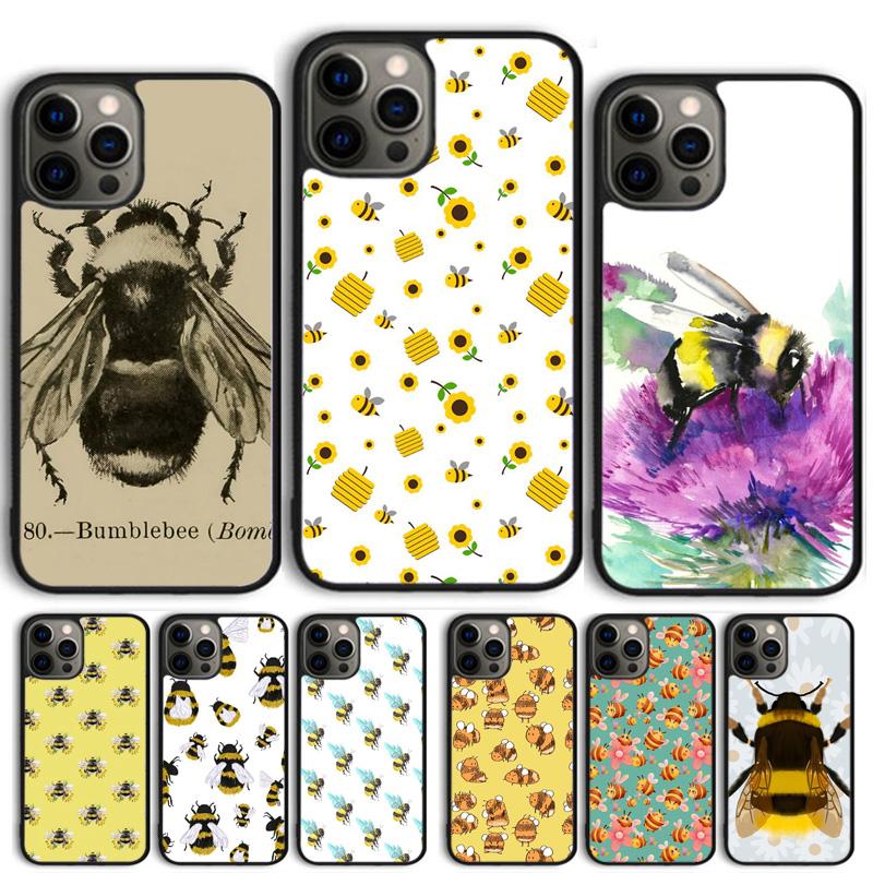 Bee Bumblebee Phone Case For iPhone 17 Air 15 16 Cover 11 13 14 Pro Max 12 Plus Max Fundas