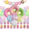 Donut-themed Aluminum Film Balloon Set for Children's Birthday Party Decoration