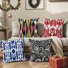 E-Ethnic S-Style Pillow Case Square Pillow Bedroom Sofa Leisure Comfort Cushion Living Room Home Decoration