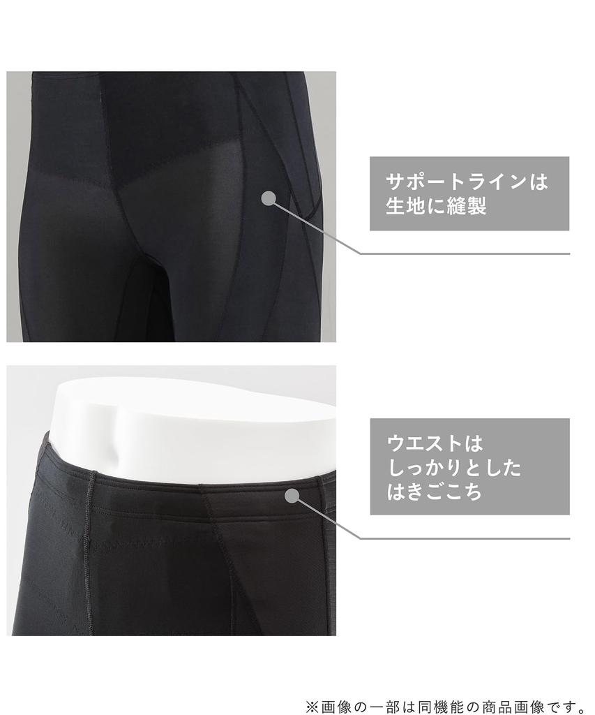 Sports Tights GYM Reduces Muscle Fatigue During Provides Full Lower Body Long Leg Generator Model HZY546 BL CW-X/Wacoal Women's [GOLD'S Collaboration]