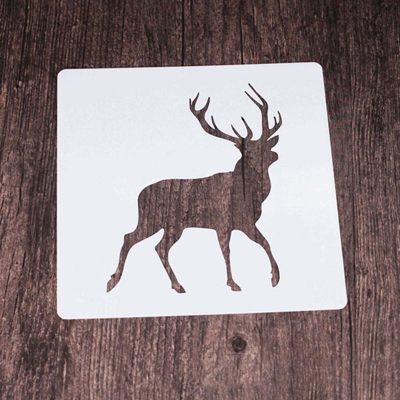 Reusable Animal Painting Stencils Various Pattern Silhouette DIY Craft Templates On Wood Wall Paper Card Canvas Door 9x