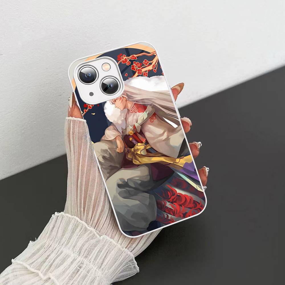 

Japanese Cartoon Inuyasha Anime Tempered Glass For Iphone 14 13 12 11 Pro Mini XS MAX 14Plus X XS XR Fundas iphone 11pro max