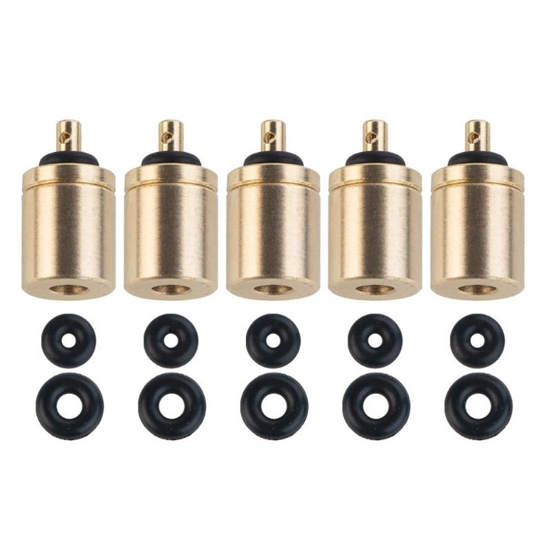 

5 Pcs Camping Gas Canister Adapter Portable Brass Refill Adapter Outdoor Hiking Canister Inflation Tool Durable 1