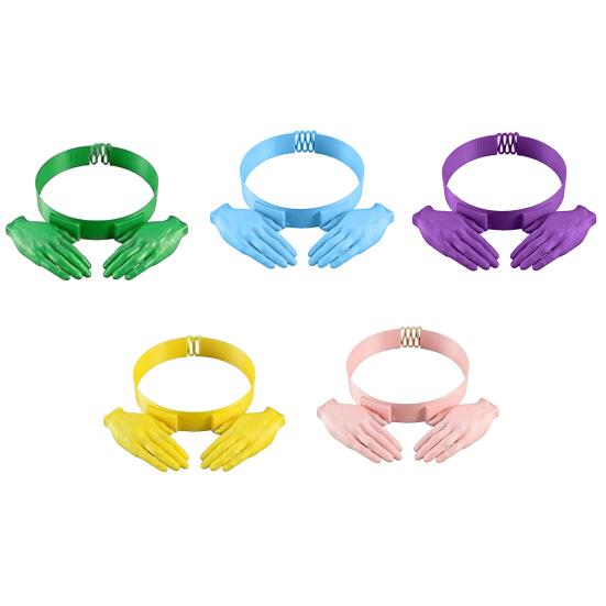 Hands-Free Sun Visor Adjustable Buckle Headband Palm-Shaped Design Sun Hat Photo Prop Headwear Holiday Party