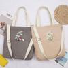Große Damen Schulter-Shopper-Tasche Damen Canvas-Tragetasche Einkaufstaschen Kordstoff Damen-Handtasche Umhänge-Buchtaschen Für Mädchen-Schülerin
