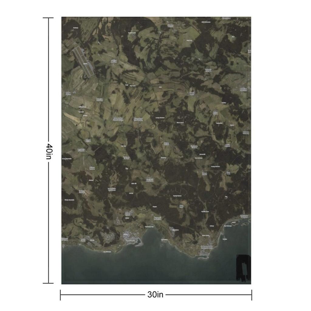 Day Z Map Throw Blanket Flannels Sofa Quilt For Decorative Sofa Beautifuls Blankets