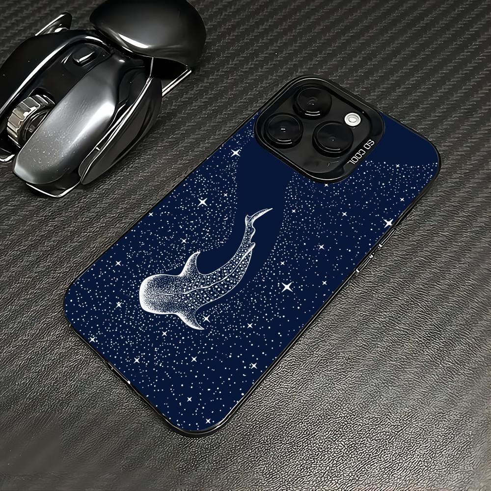 Whale In Deep Sea Mobile Phone Case Anti-fingerprint Phonecase for IPhone 18 16 15 14 13 12 11 Pro/Max/Plus Shock-proof Rear Cover