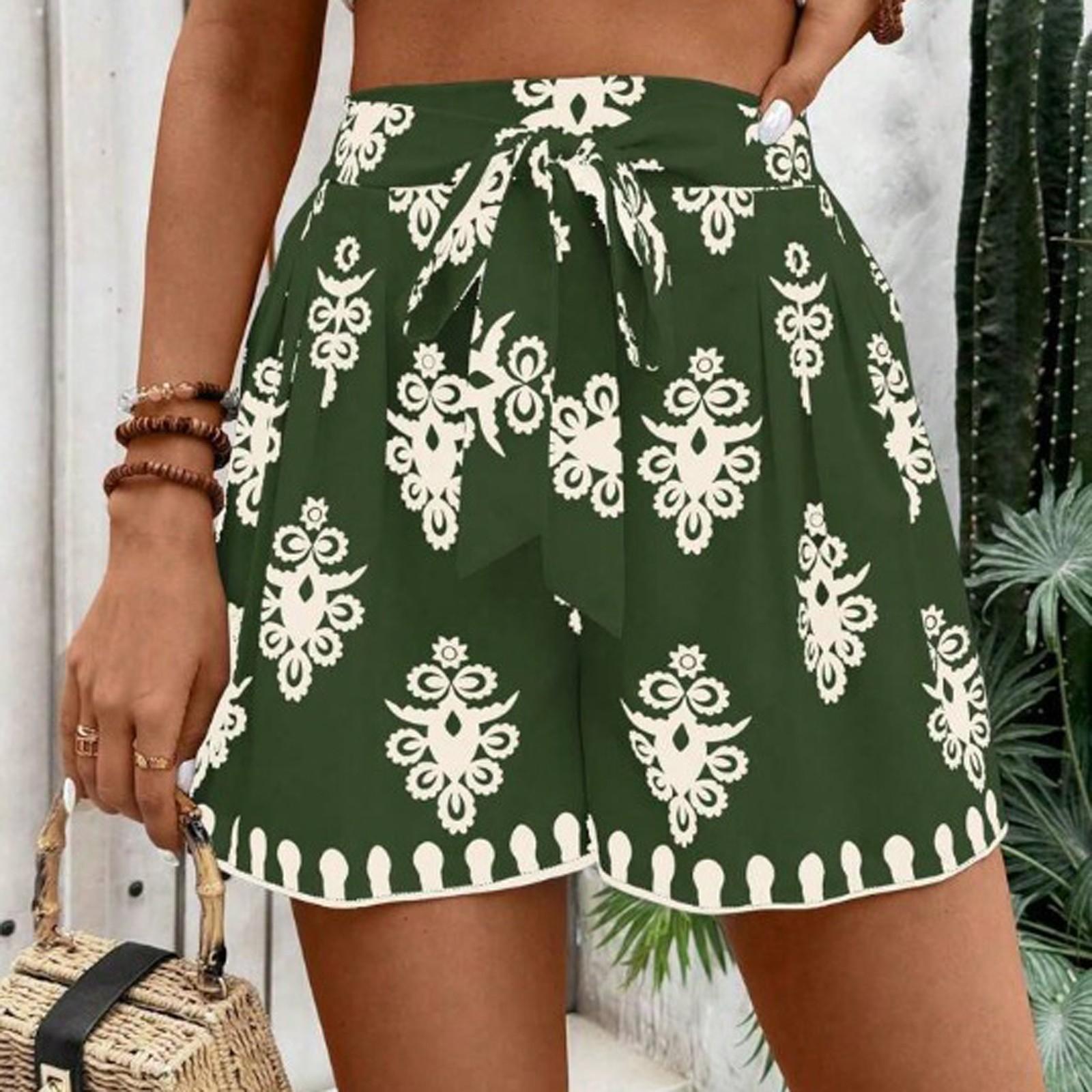 

Женские повседневные свободные весенне-летние модные бохо-принтованные шорты Бохо-принтованные шорты M